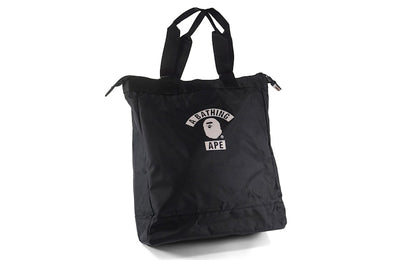 BAPE Summer Bag Block Print Logo Tote Bag Black