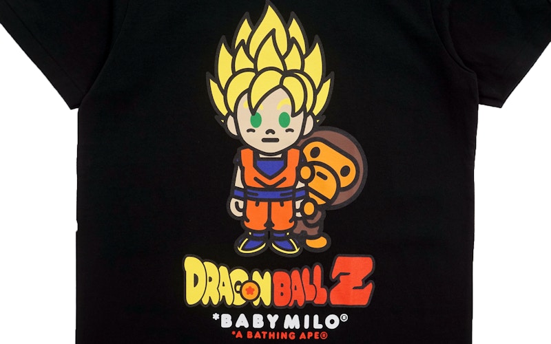BAPE Dragon Ball Z Super Saiyan Goku Baby Milo Tee (Ladies) Black