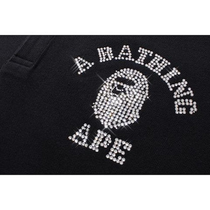BAPE Swarovski College Polo Polo Black