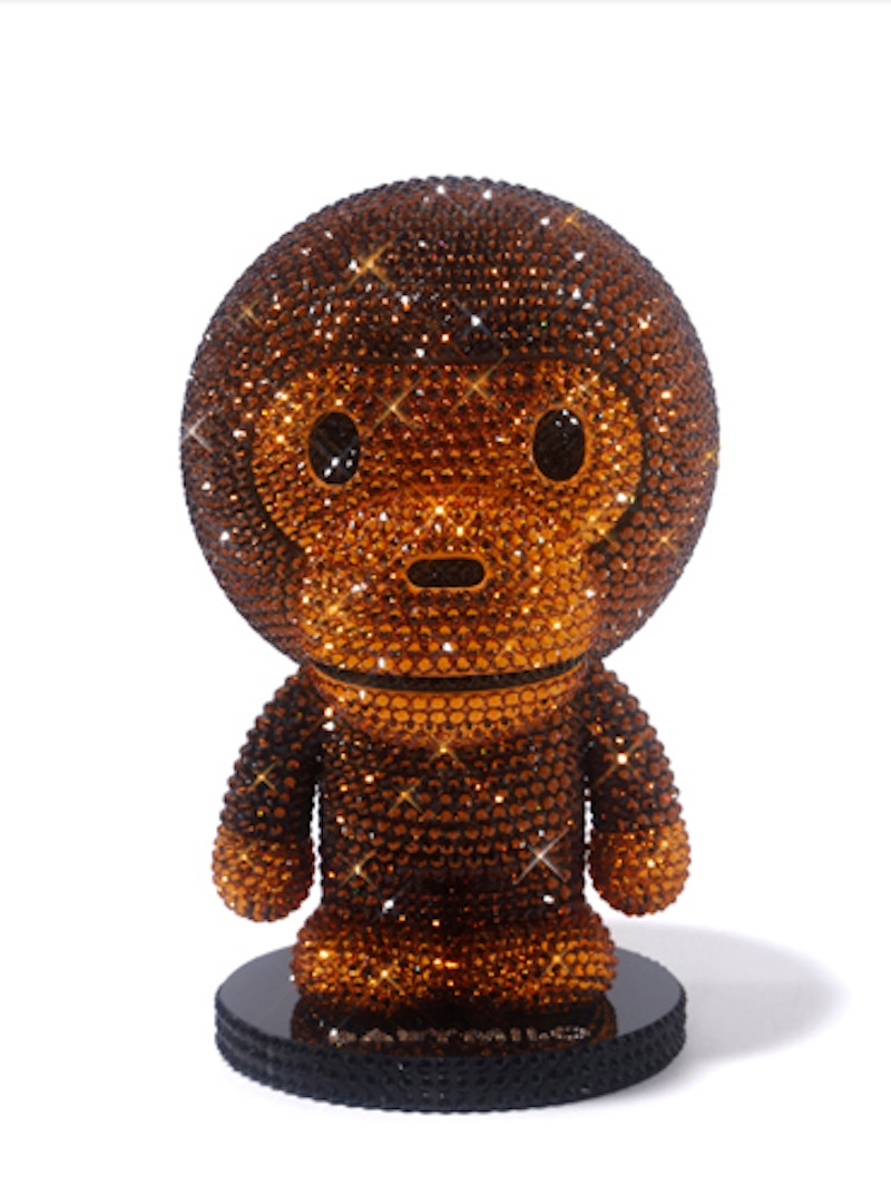 BAPE Swarovski XXV Baby Milo Figure Brown