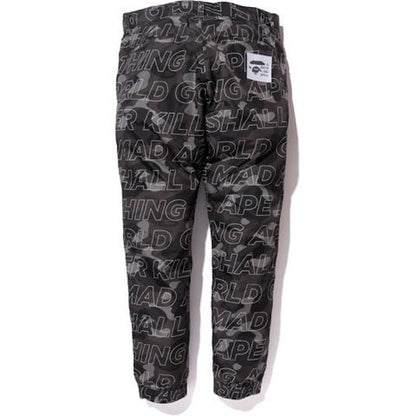 BAPE Text Color Camo Jogger Pants Pants Black
