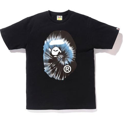 BAPE Tie Dye Big Ape Head Tee Black/Blue