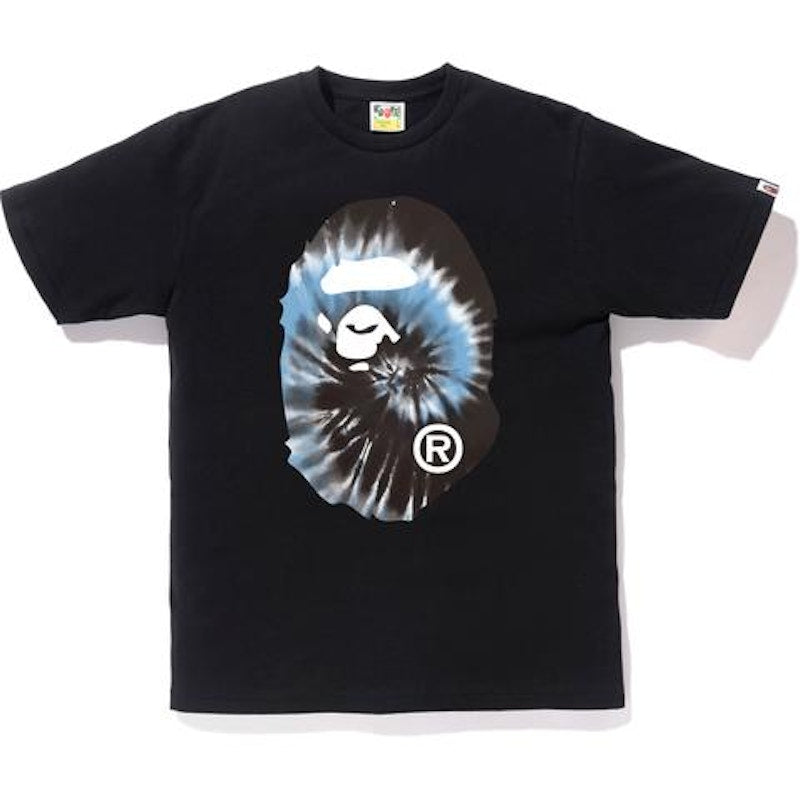 BAPE Tie Dye Big Ape Head Tee Black/Blue
