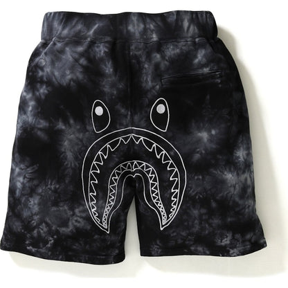 BAPE Tie Dye Shark Sweat Shorts Shorts Black