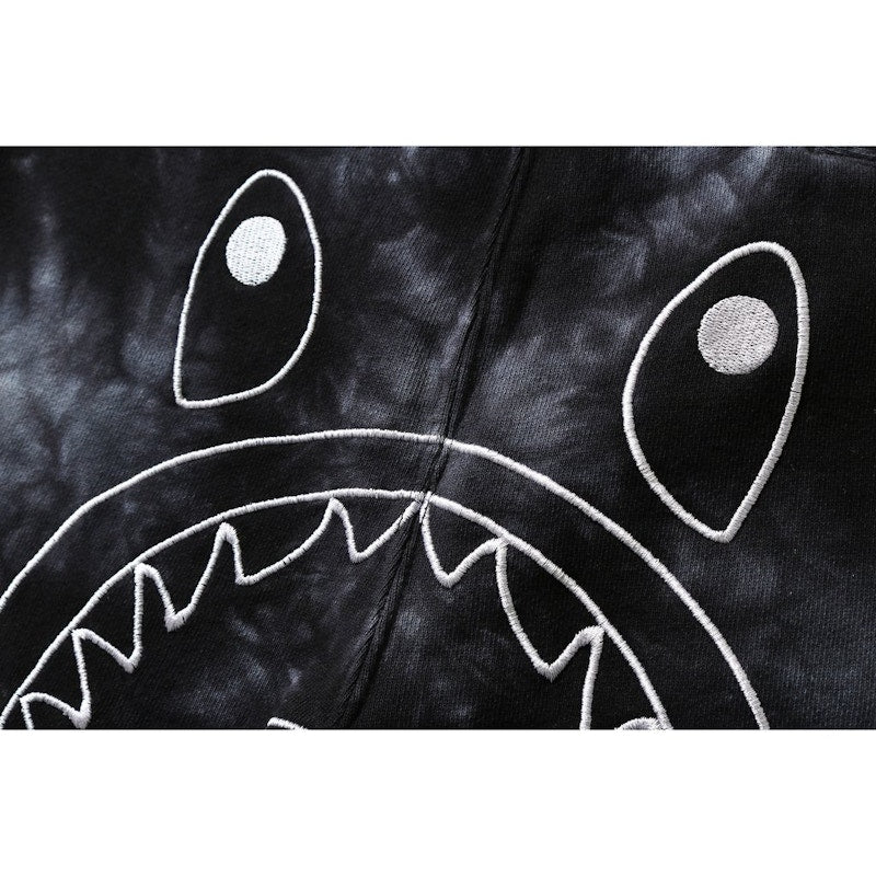 BAPE Tie Dye Shark Sweat Shorts Shorts Black