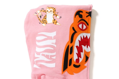 BAPE Tiger Full Zip Hoodie Pink