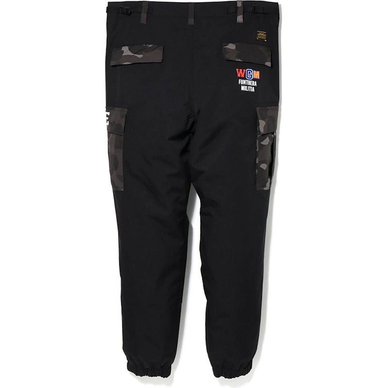 BAPE Tiger Shark 6 Pocket Jogger Pants Black