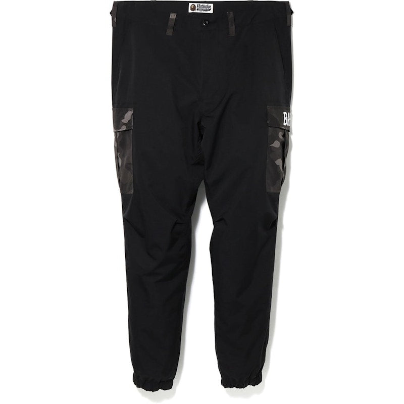 BAPE Tiger Shark 6 Pocket Jogger Pants Black