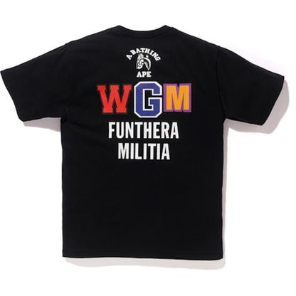 BAPE Tiger Shark Funthera Militia Tee Black