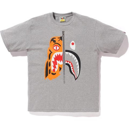 BAPE Tiger Shark Funthera Militia Tee Gray