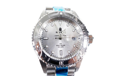 BAPE Type 1 Bapex Watch Silver