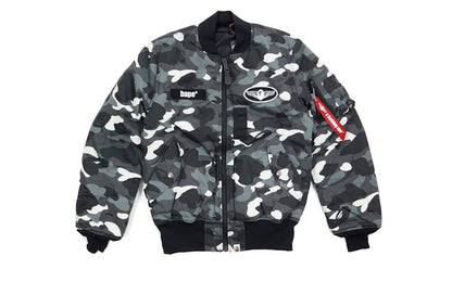 BAPE Ultimate City Camo MA1 Bomber Jacket Black/Glow