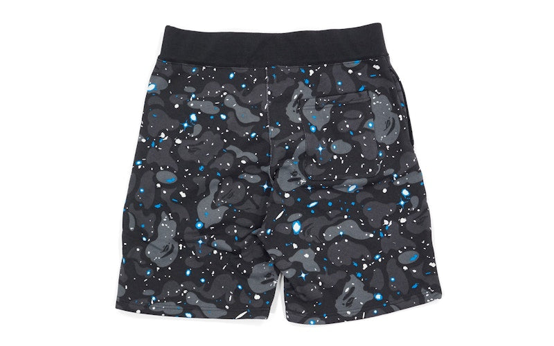 BAPE Ultimate Space Camo Sweatshorts Black/Glow
