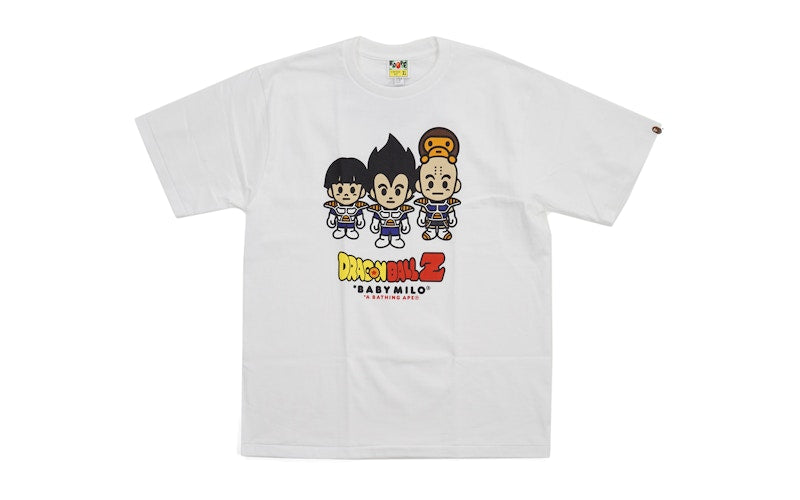 BAPE Dragon Ball Z Vegeta Trio Milo Tee White