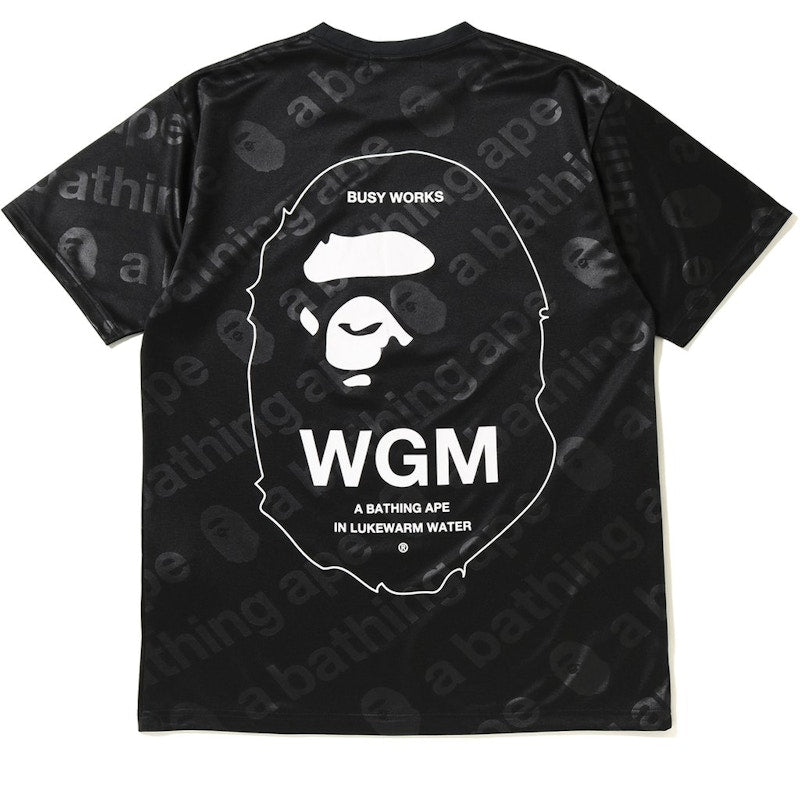 BAPE WGM Jersey Tee Black