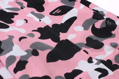 BAPE Warm Up Camo Full Zip Hoodie (Ladies) Pink