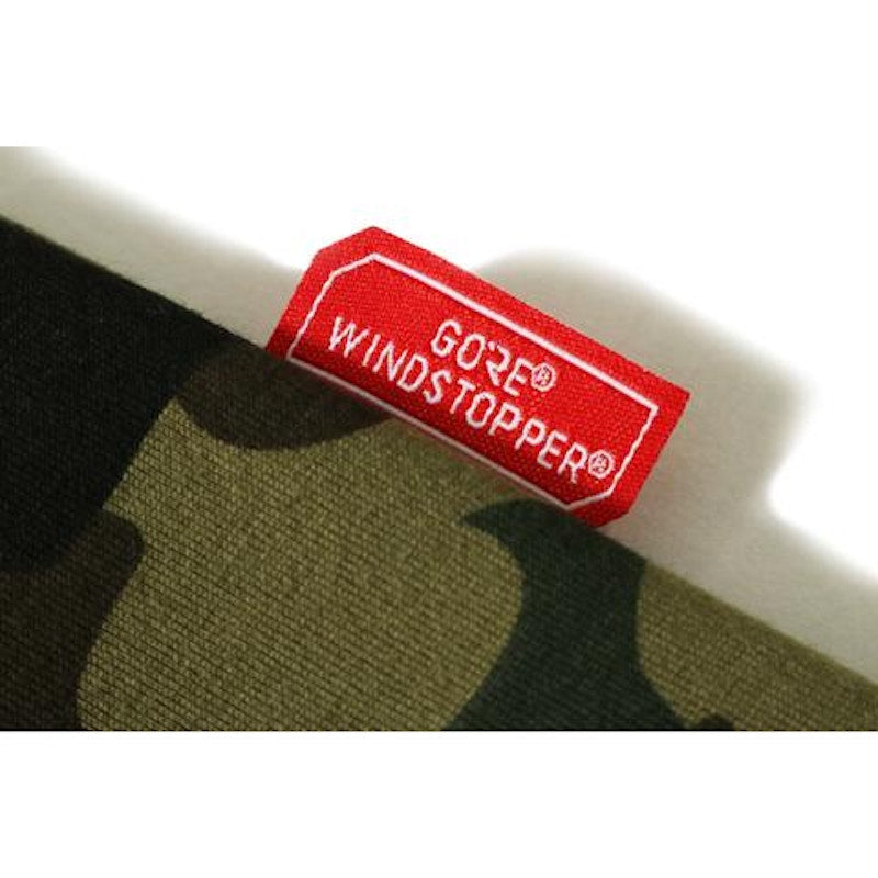BAPE Windstopper 1st Camo Shark Hoodie Jacket Jacket Green