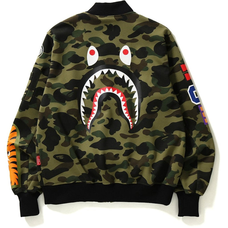 BAPE Windstopper 1st Camo Shark Sweat Ma-1 Ma-1 Green