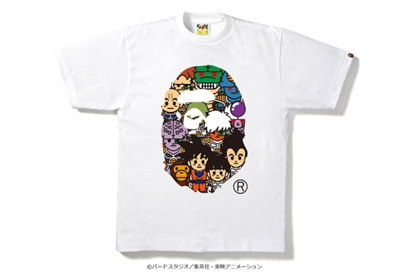 BAPE X Dragon Ball Z Tee 8 White