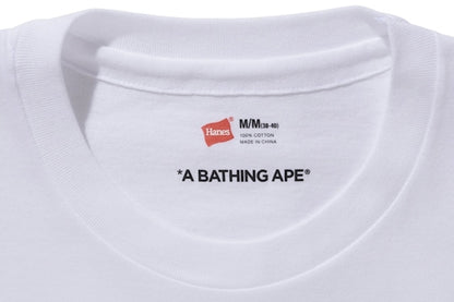 BAPE X Hanes T-shirts (3-Pack) White