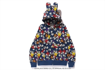 BAPE X My Melodyshark Full Zip Hoodie Multicolor