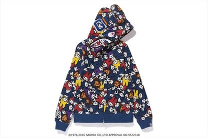 BAPE X My Melodyshark Full Zip Hoodie (Ladies) Multicolor