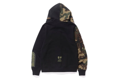 BAPE X Undwoodland Camo Shark Hoodie Black