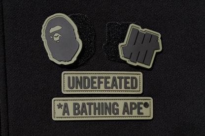 BAPE X Undwoodland Camo Shark Hoodie Black