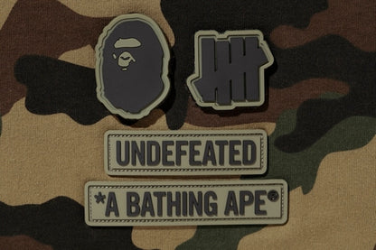 BAPE X Undefeated Woodland Camo Tee Green