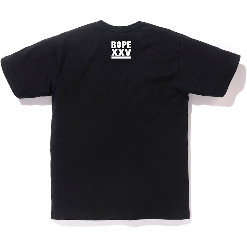 BAPE XXV Ape Head Tee Black