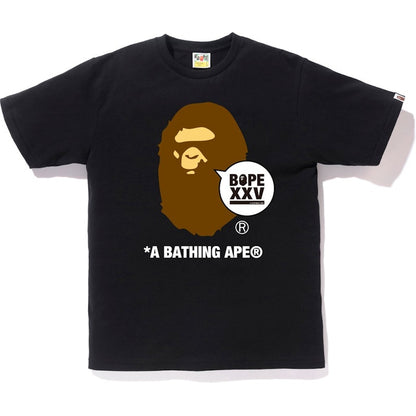 BAPE XXV Ape Head Tee Black