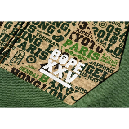 BAPE XXV Cities Camo Shark Full Zip Hoodie (FW18) Green