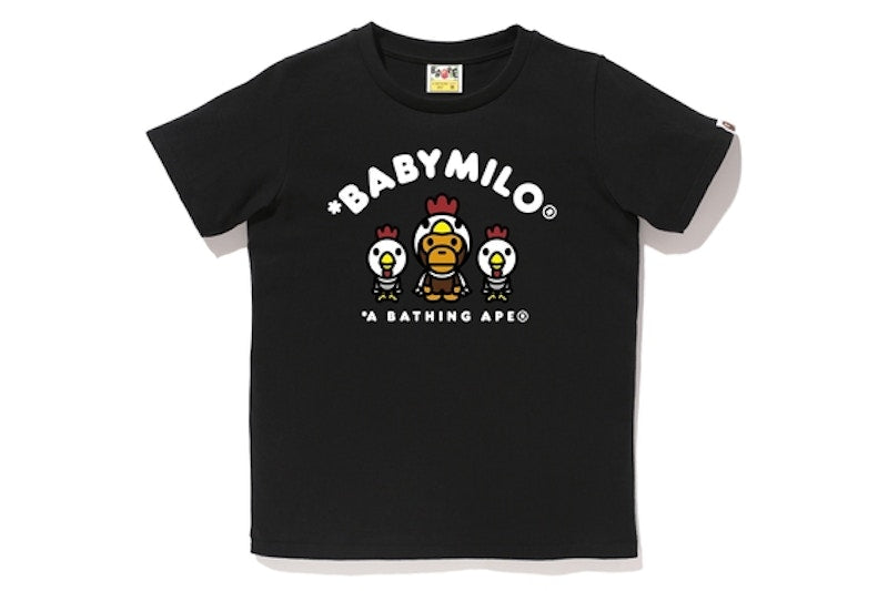 BAPE Year of Rooster Milo Tee (Ladies) Black