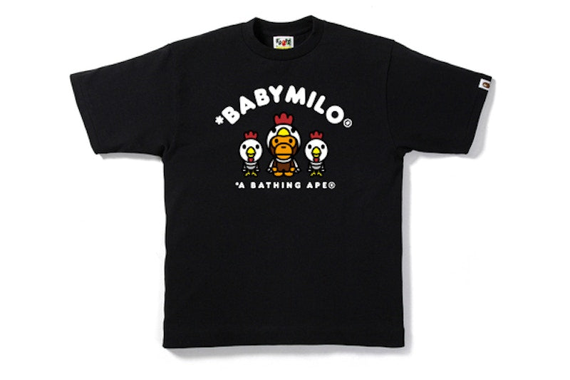 BAPE Year of Rooster Milo Tee Black
