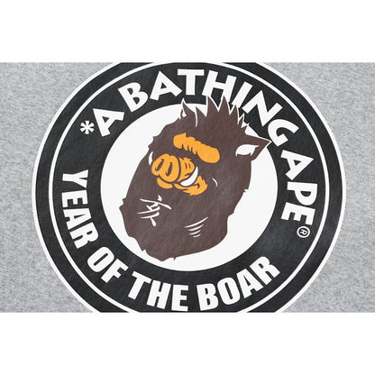 BAPE Year Of The Boar Pullover Hoodie Grey