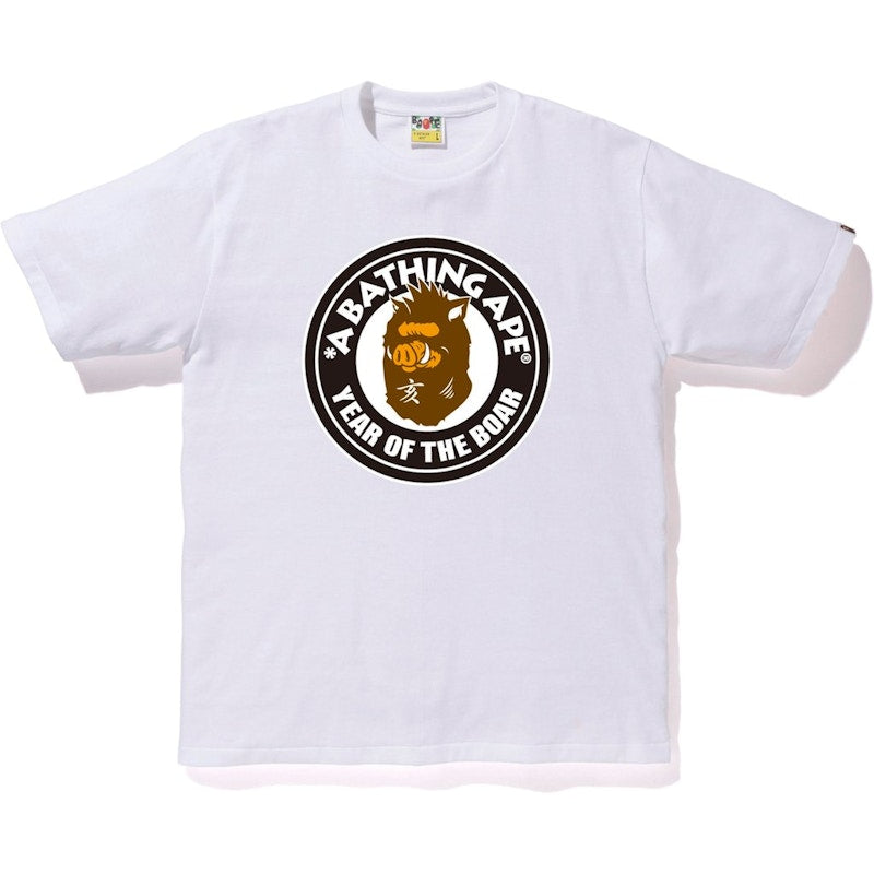 BAPE Year Of The Boar Tee White