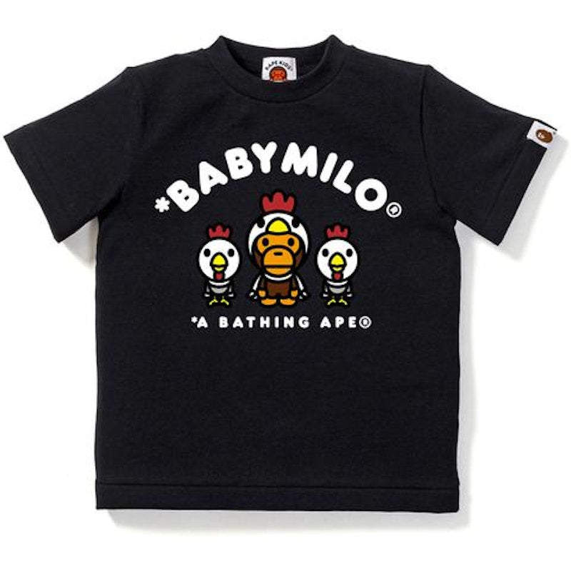 BAPE Year of Rooster Milo Tee K Black