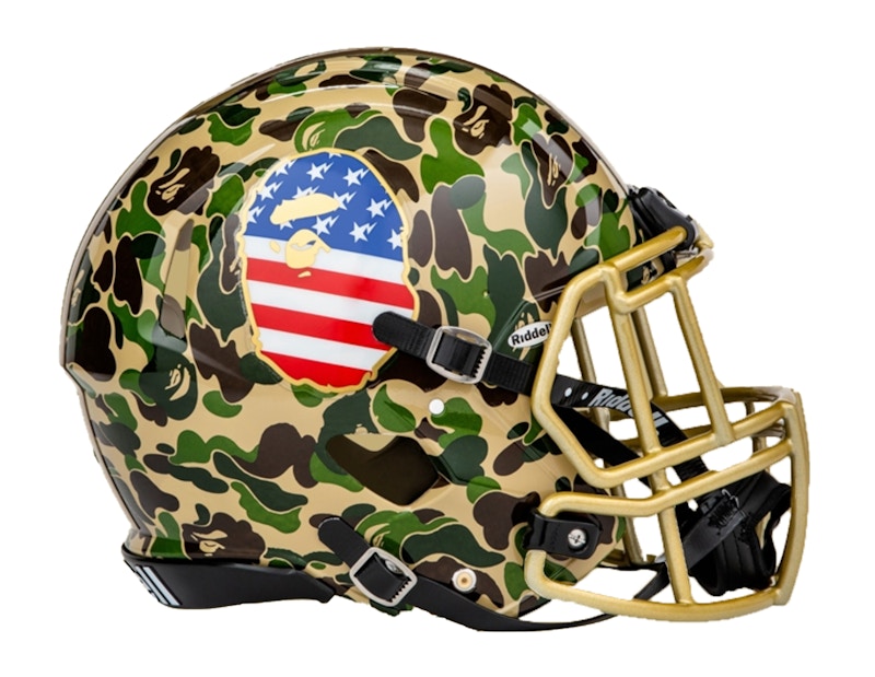 BAPE x Adidas Riddell Helmet Green