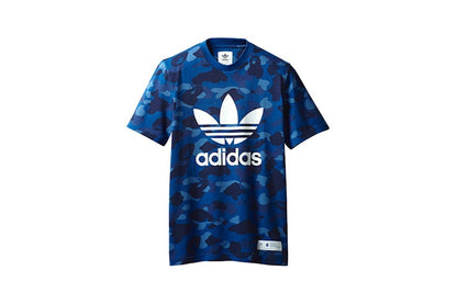 BAPE x adidas adicolor Tee Blue