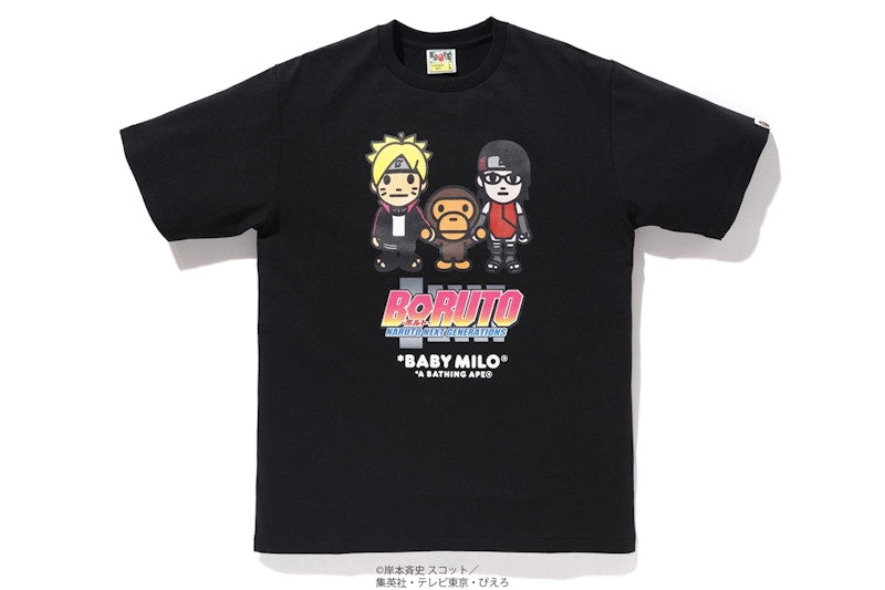 BAPE x Boruto Milo #2 Tee Black