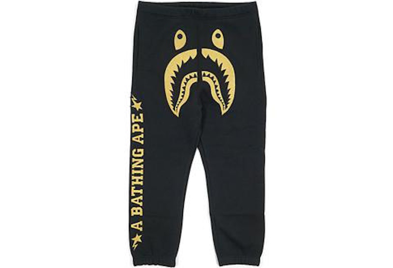 BAPE x DSM Shark Sweatpants Black/Gold