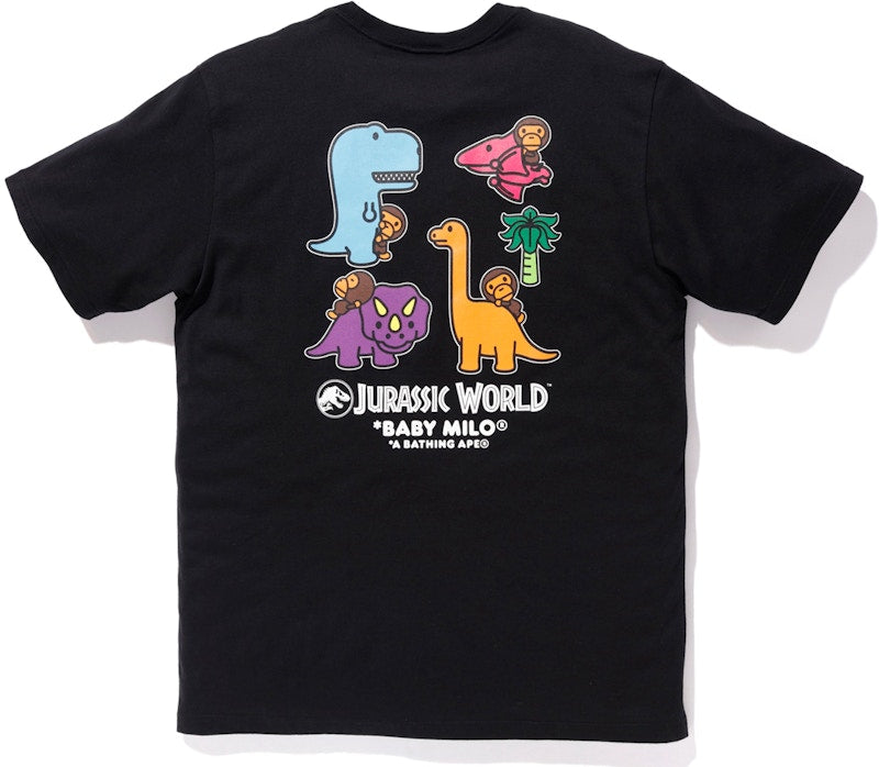 BAPE x Jurassic World Baby Milo Dinosaur Tee Black