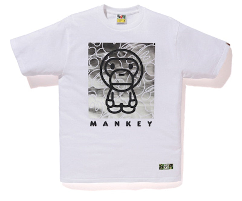 BAPE x Mankey Baby Milo Tee White