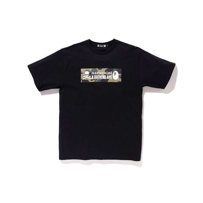 BAPE x Mastermind Japan Camo Logo Tee Black/Green