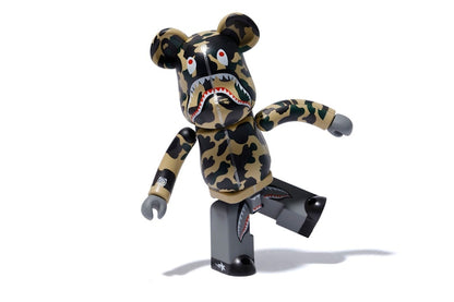 Bearbrick x Medicom 1st Camo Shark Superalloy Chogokin 200% Bearbrick Yellow