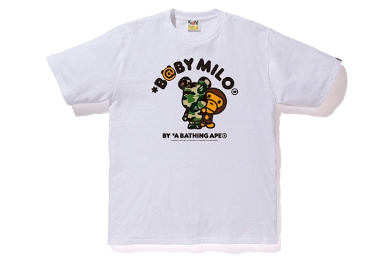 BAPE x Medicom ABC Bear Milo Tee White/Green