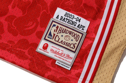 BAPE x Mitchell & Ness Cavs ABC Basketball Swingman Jersey Burgundy