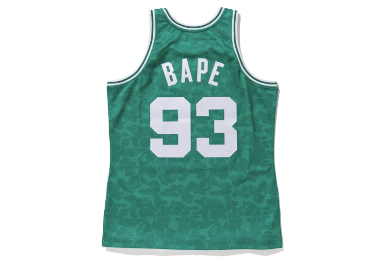 BAPE x Mitchell & Ness Celtics ABC Basketball Swingman Jersey Green