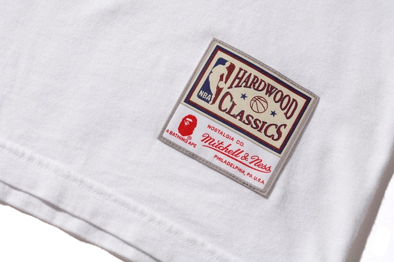 BAPE x Mitchell & Ness Knicks Tee White