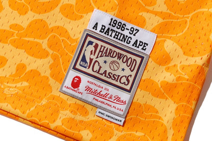 BAPE x Mitchell & Ness Lakers ABC Basketball Swingman Jersey Yellow